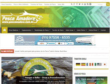 Tablet Screenshot of pescamadora.com.br